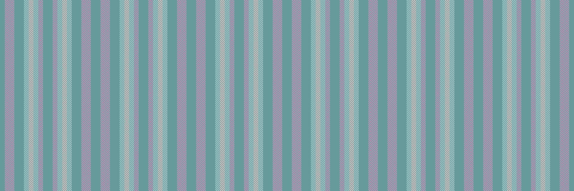 Celicate textile fabric texture, sexual background seamless lines. Willow stripe pattern vertical in teal and light colors. vector