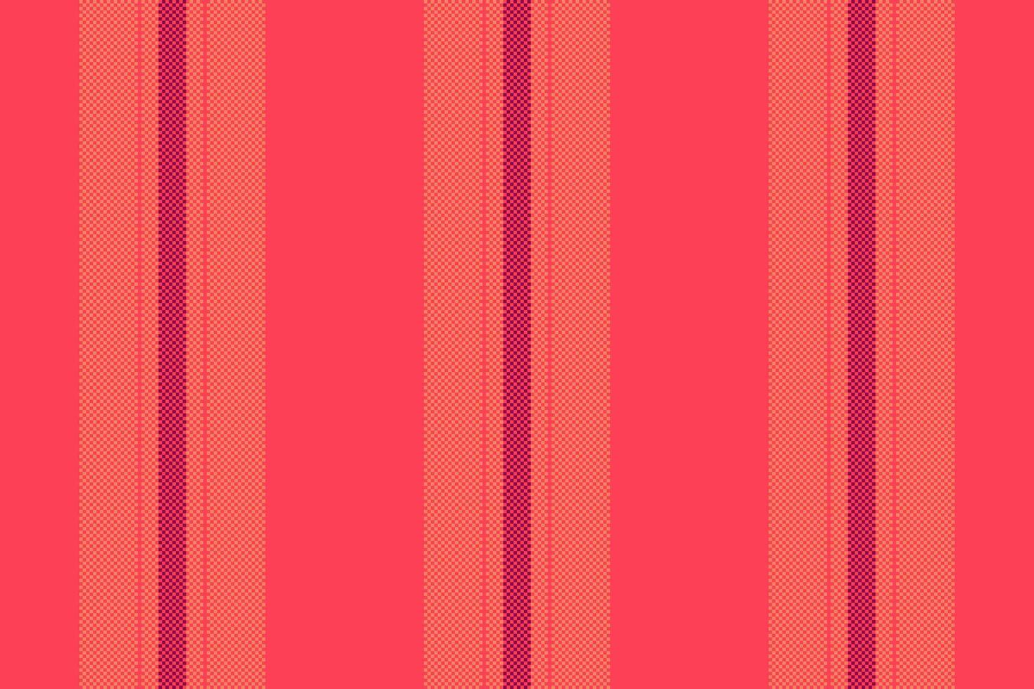 Taked seamless texture , fibre textile pattern fabric. Varketing vertical lines stripe background in red and pink colors. vector