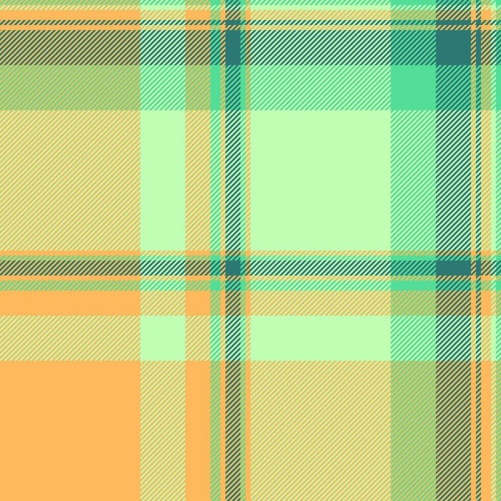 Argyle fabric check background, warp plaid seamless pattern. Worn texture tartan textile in amber and light colors. vector