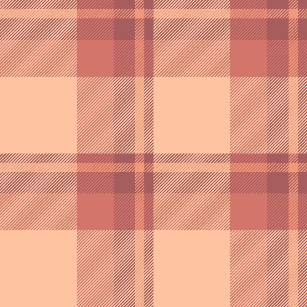 Picnic blanket fabric check, luxurious plaid seamless tartan. Argyle texture background pattern textile in red and orange colors. vector