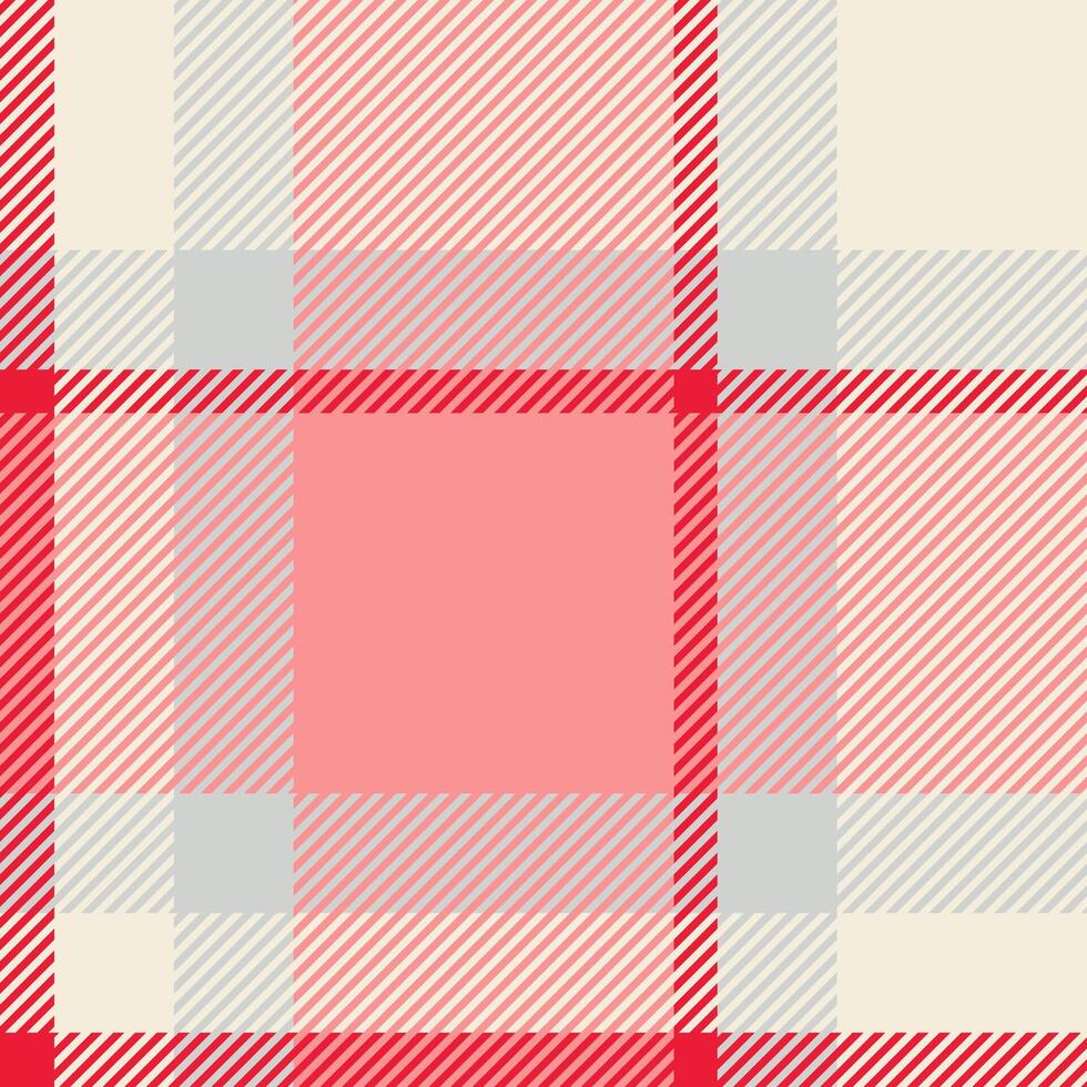 Stylish pink, red, and grey diagonal plaid pattern. Perfect for textile designs, website backgrounds, or festive branding. Clean lines and vibrant colors create a modern and versatile texture. vector