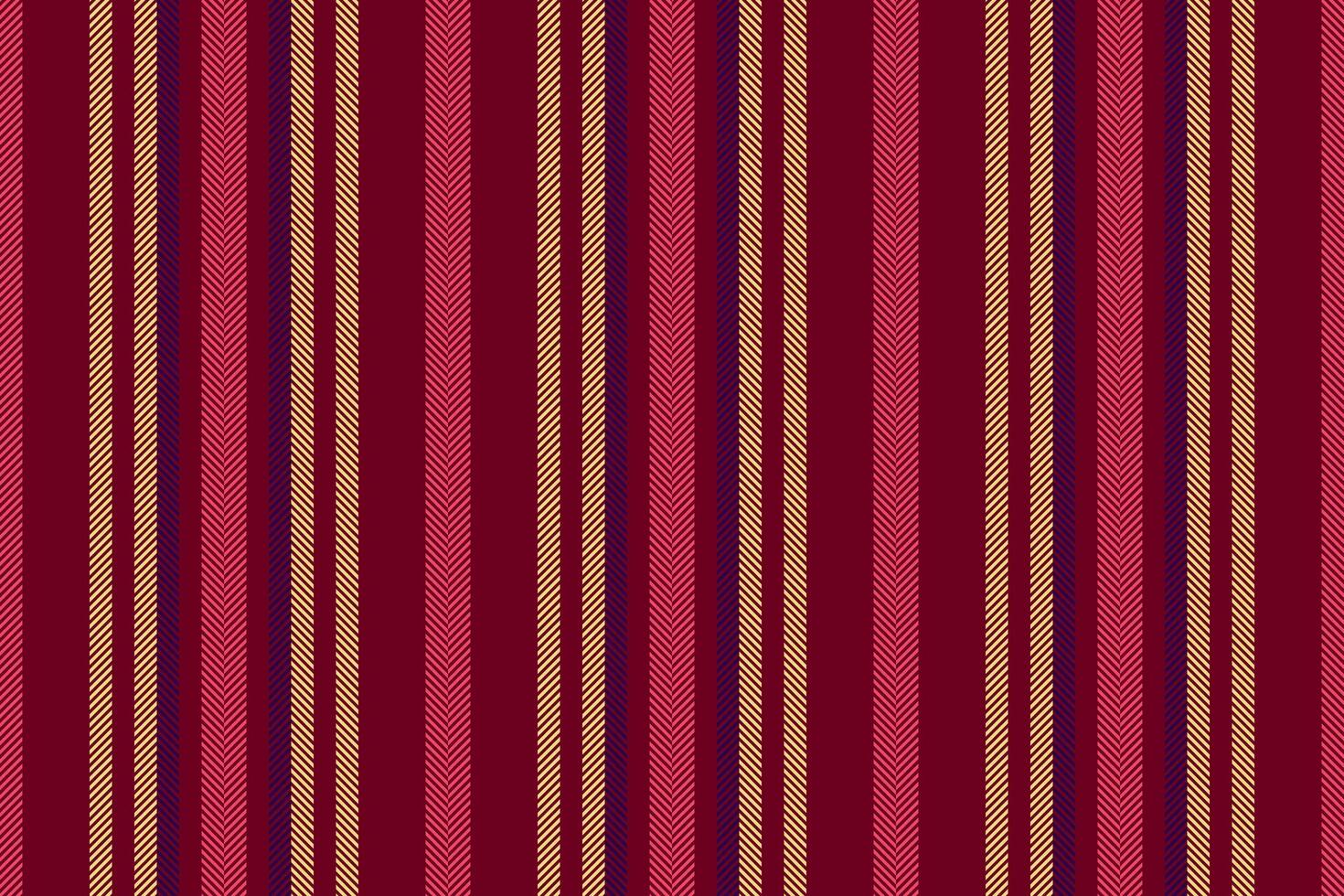 Prack stripe seamless lines, chinese new year fabric vertical pattern. Iissue textile background texture in red and amber colors. vector