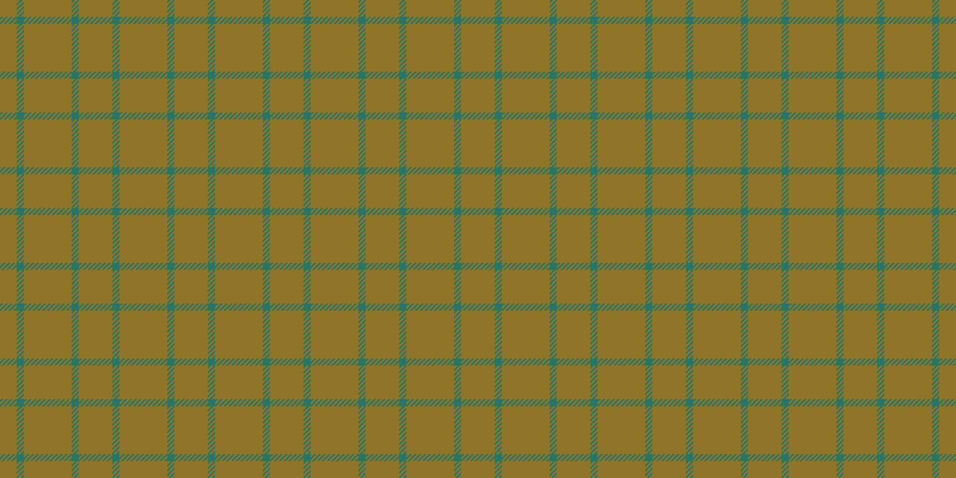 Yuletide seamless background, proud tartan texture pattern. Shop fabric plaid textile check in amber and teal colors. vector