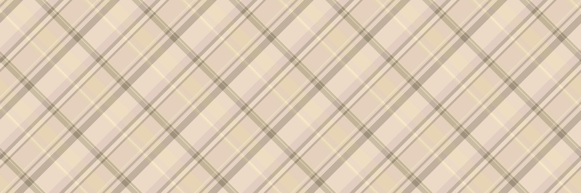 Elegant neutral-toned plaid pattern. Perfect for textile design, website backgrounds, or packaging. Subtle yet sophisticated, this seamless design offers versatile applications. vector