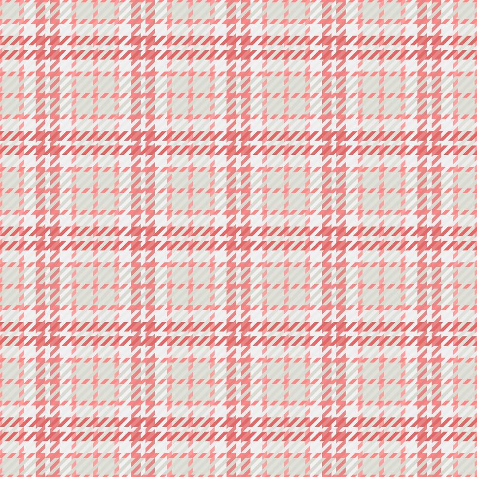 Blank fabric check , pajamas tartan pattern textile. Retro background plaid seamless texture in white and red colors. vector