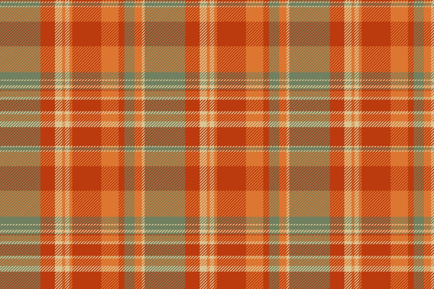 Living room check tartan , free pattern plaid background. Amazing textile fabric texture seamless in orange and pastel colors. vector