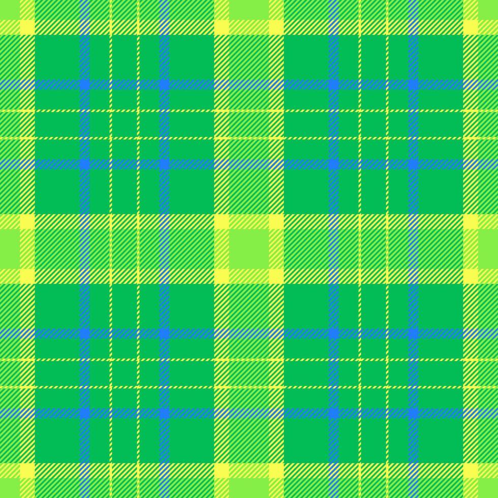 Vibrant green and yellow plaid pattern. Perfect for textile designs, website backgrounds, or any project needing a cheerful, energetic aesthetic. High-resolution seamless repeat. vector
