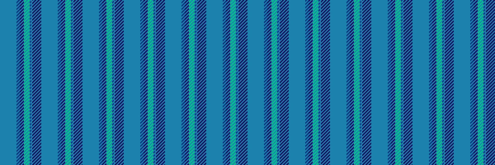 Wextile vertical stripe pattern, form lines textile. Kepeat seamless background fabric texture in cyan and indigo colors. vector