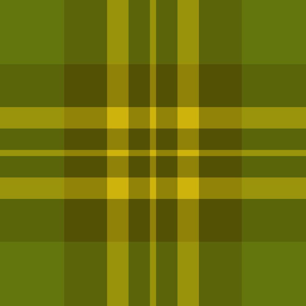 Delicate fabric texture tartan, retro plaid seamless pattern. Industrial check textile background in yellow and lime colors. vector