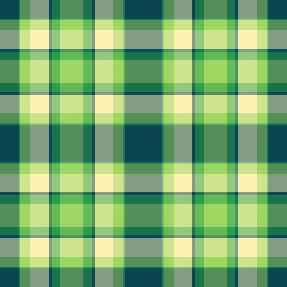 Other tartan fabric check, soft seamless textile plaid. Creativity pattern background texture in green and mint colors. vector