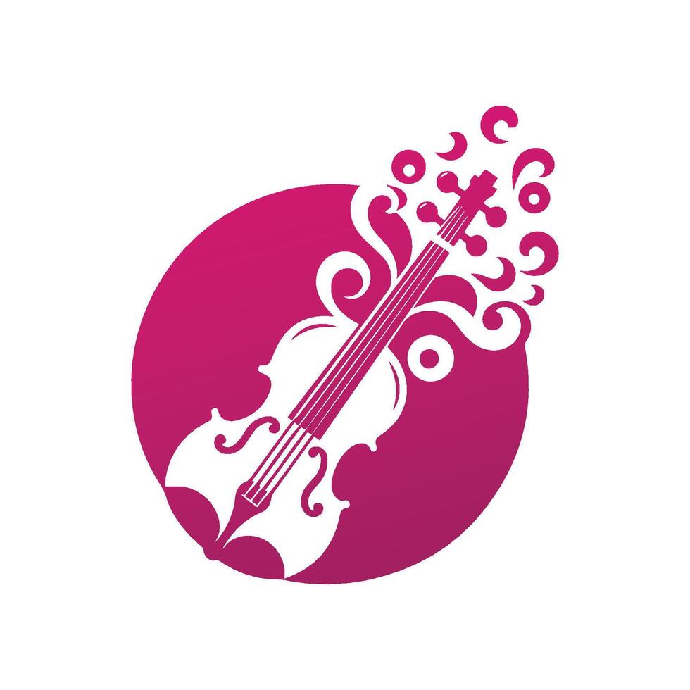 Music concept icon. Musical instrument silhouette . vector