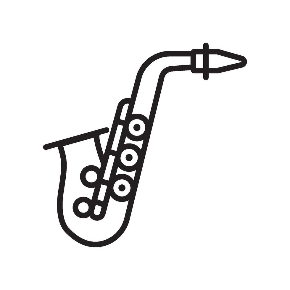 Saxophone Icon or Illustration vector