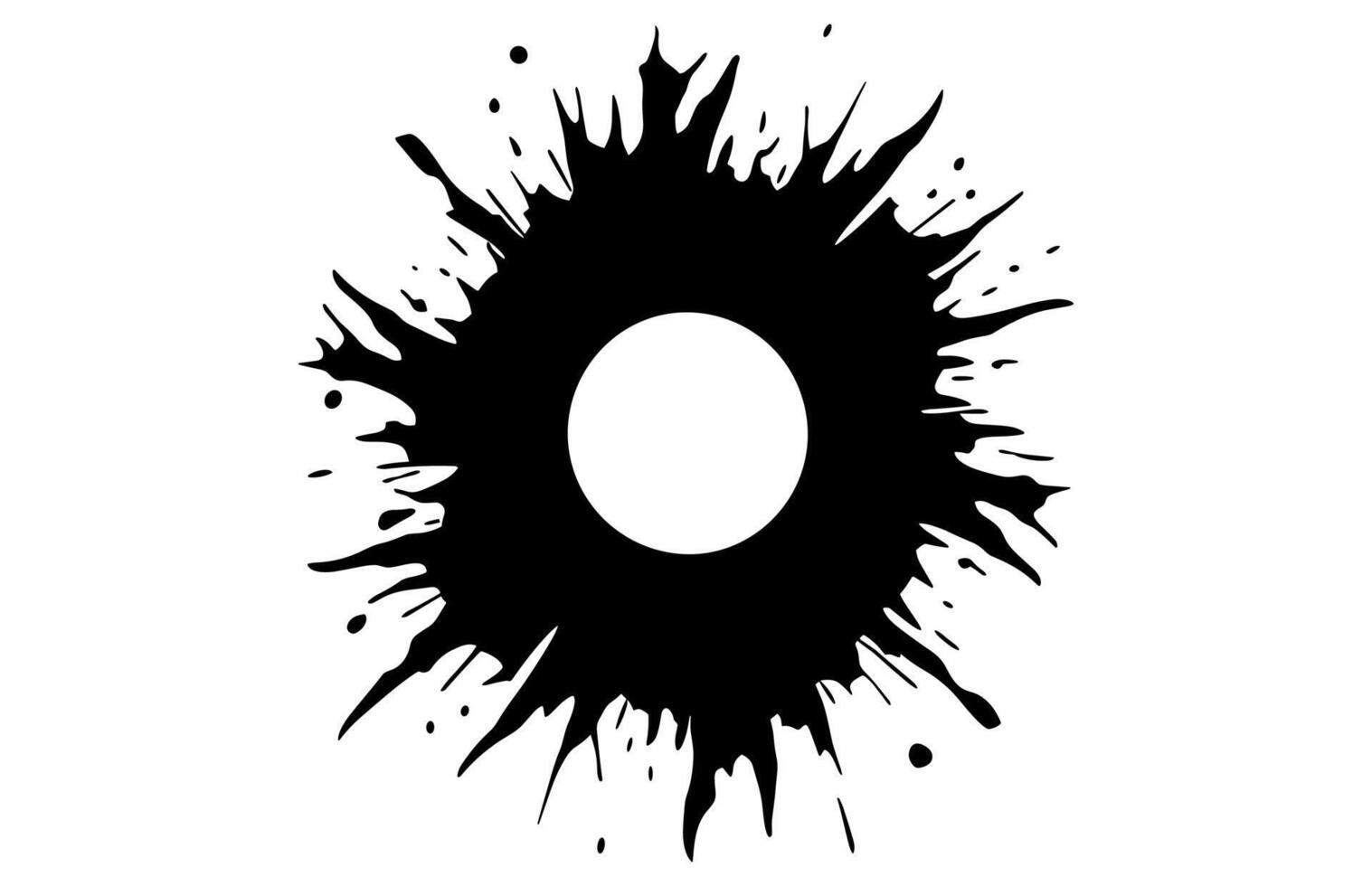 Bullet Hole Silhouette Clipart vector