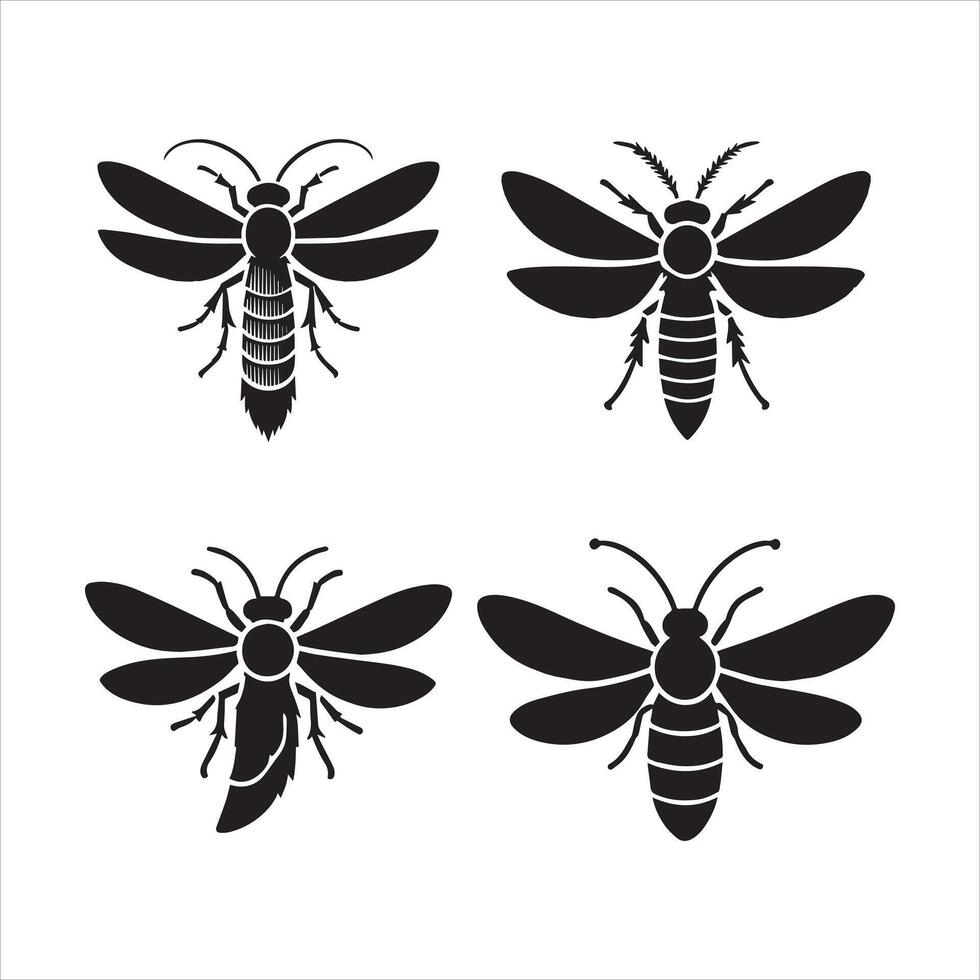 Minimalist Firefly Design vector