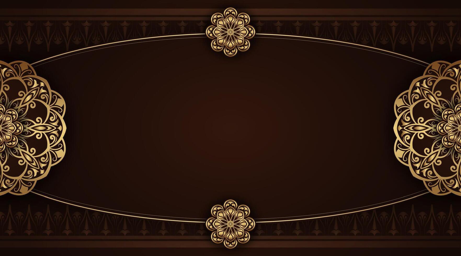 Luxury vintage background with ornate ornament vector