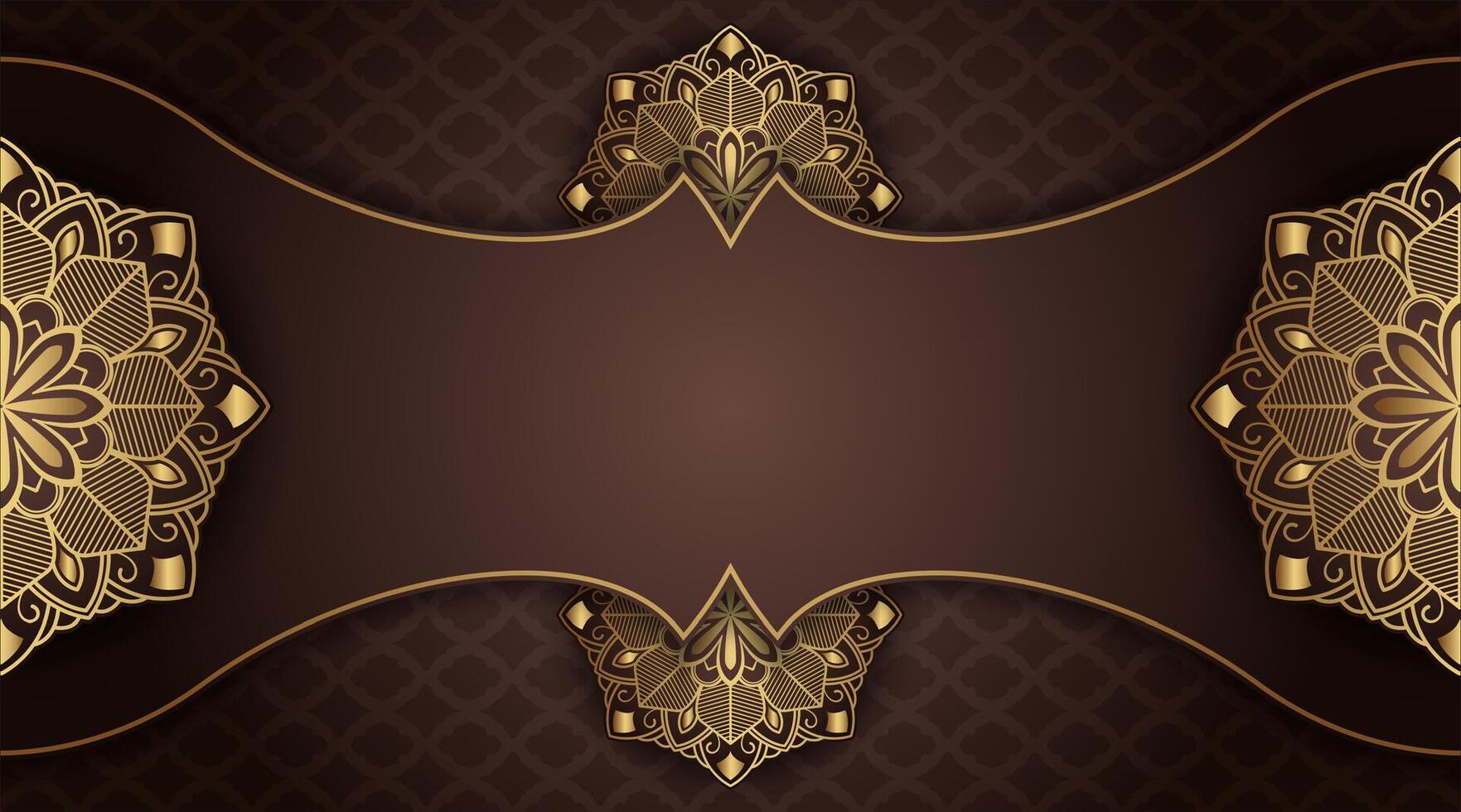 Luxury background with golden ornament vector