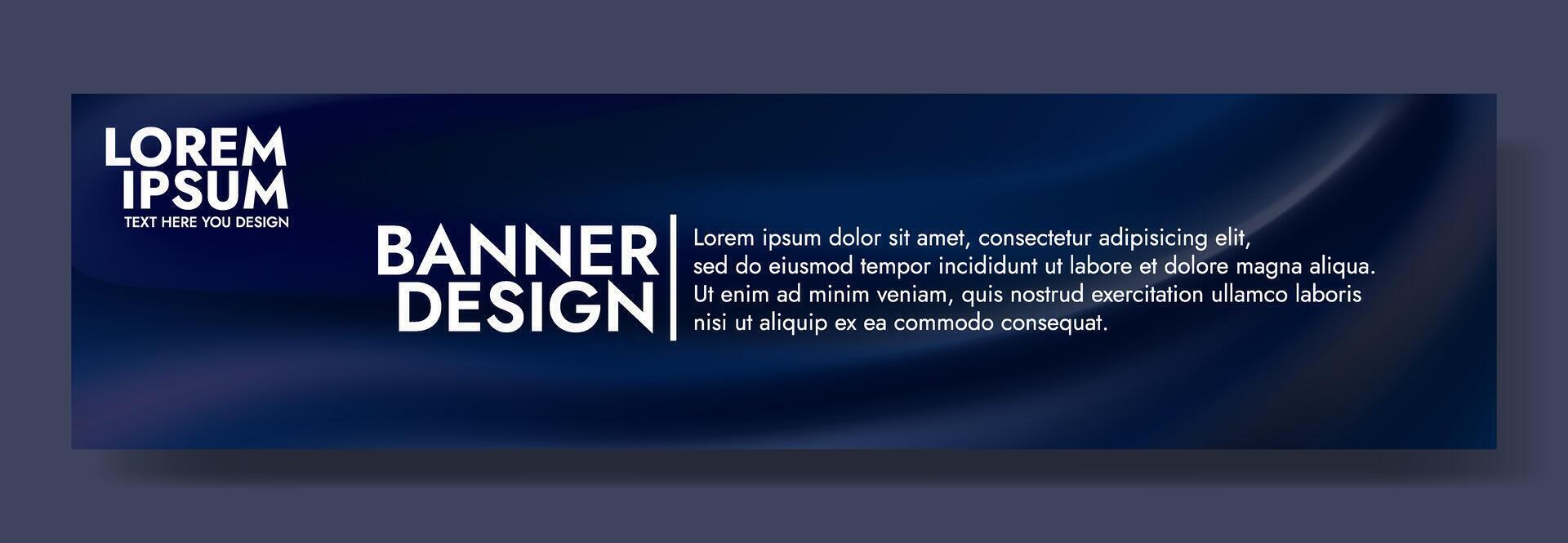 elegant abstract background with a flowing dark blue gradient. vector