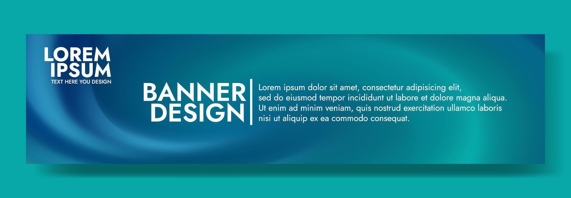 Modern abstract background with a flowing teal gradient vector