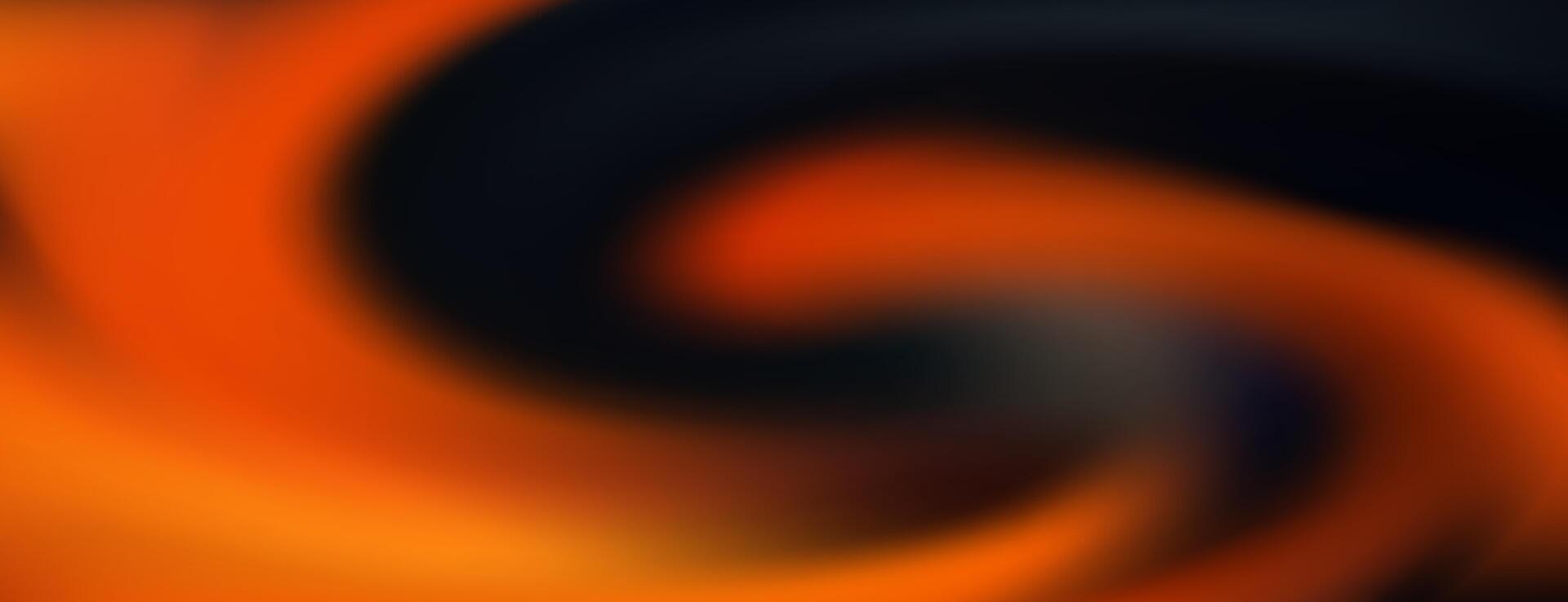 mesmerizing abstract background with an orange and black swirl vector