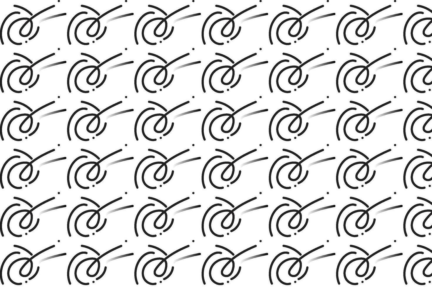 Minimal Outline Seamless Pattern design vector