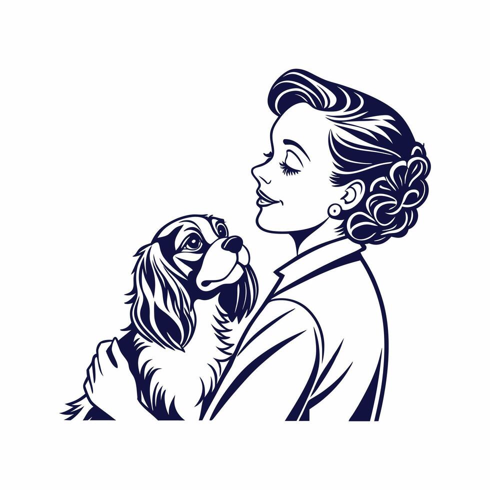Cavalier King Charles Spaniel Dog vector