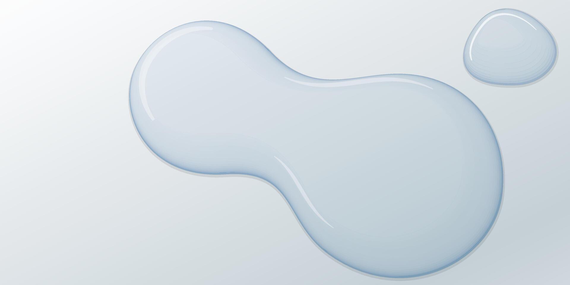Water drops on light blue background graphic illustration have blank space. vector