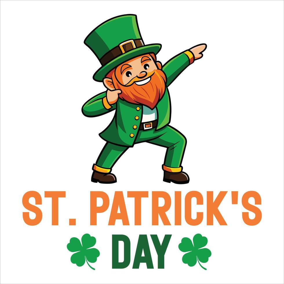 Retro St.Patricks Day a joyful and celebratory day vector