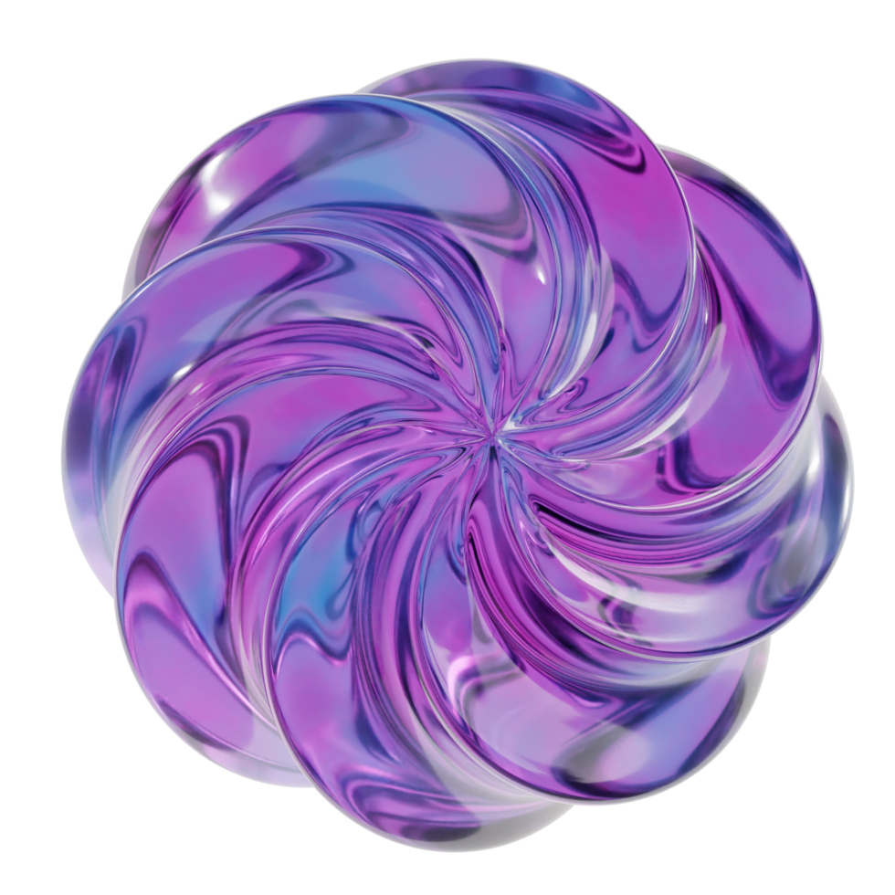 Abstract purple and blue swirl on a black background png
