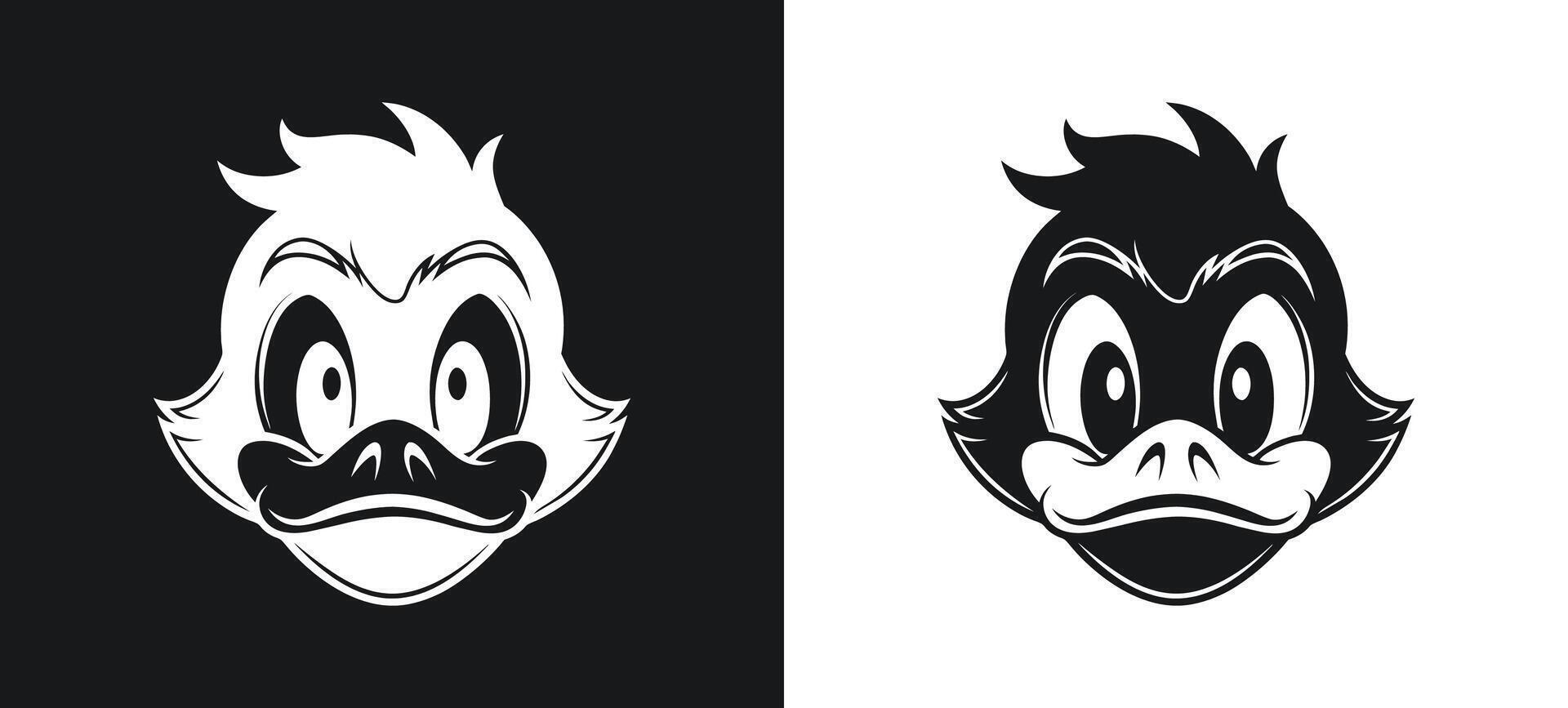 angry face with abstract modern illustration vector