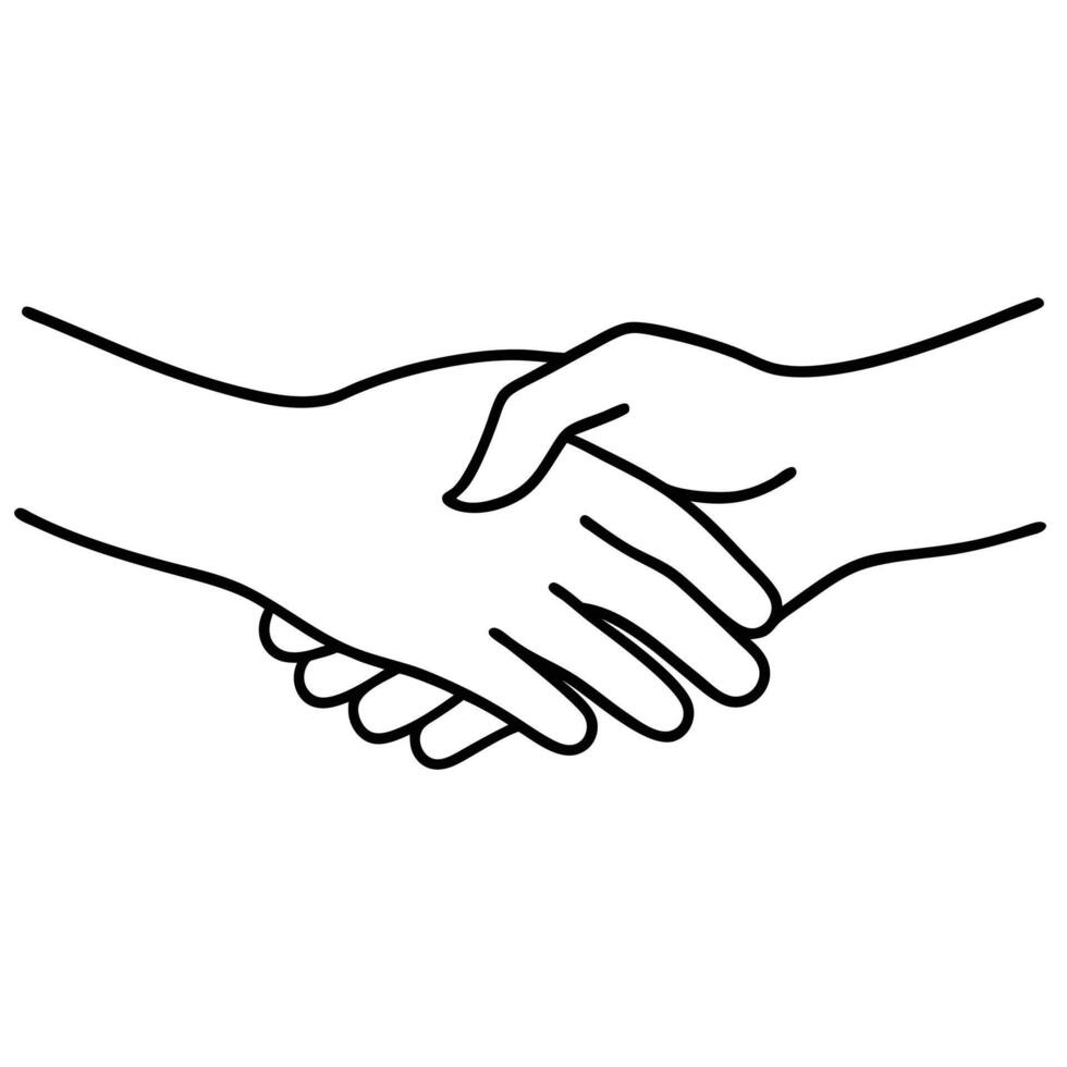 Tender Gesture Two Hands Holding Art vector