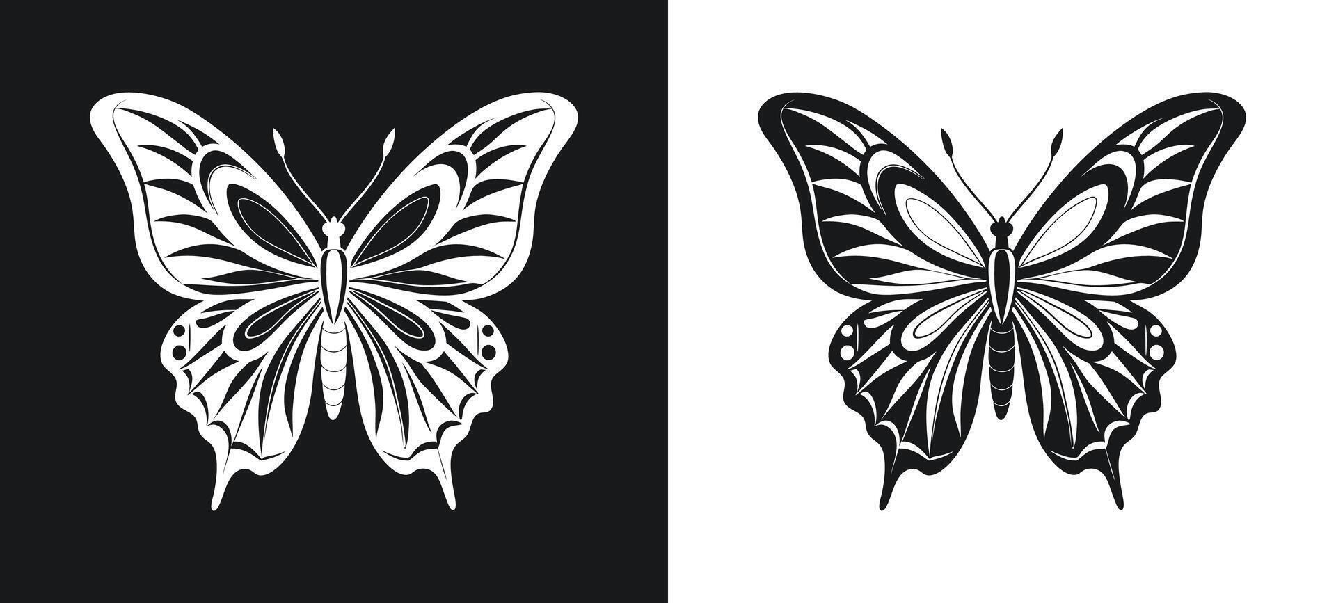 Malachite Butterfly with Green and Black Wings vector