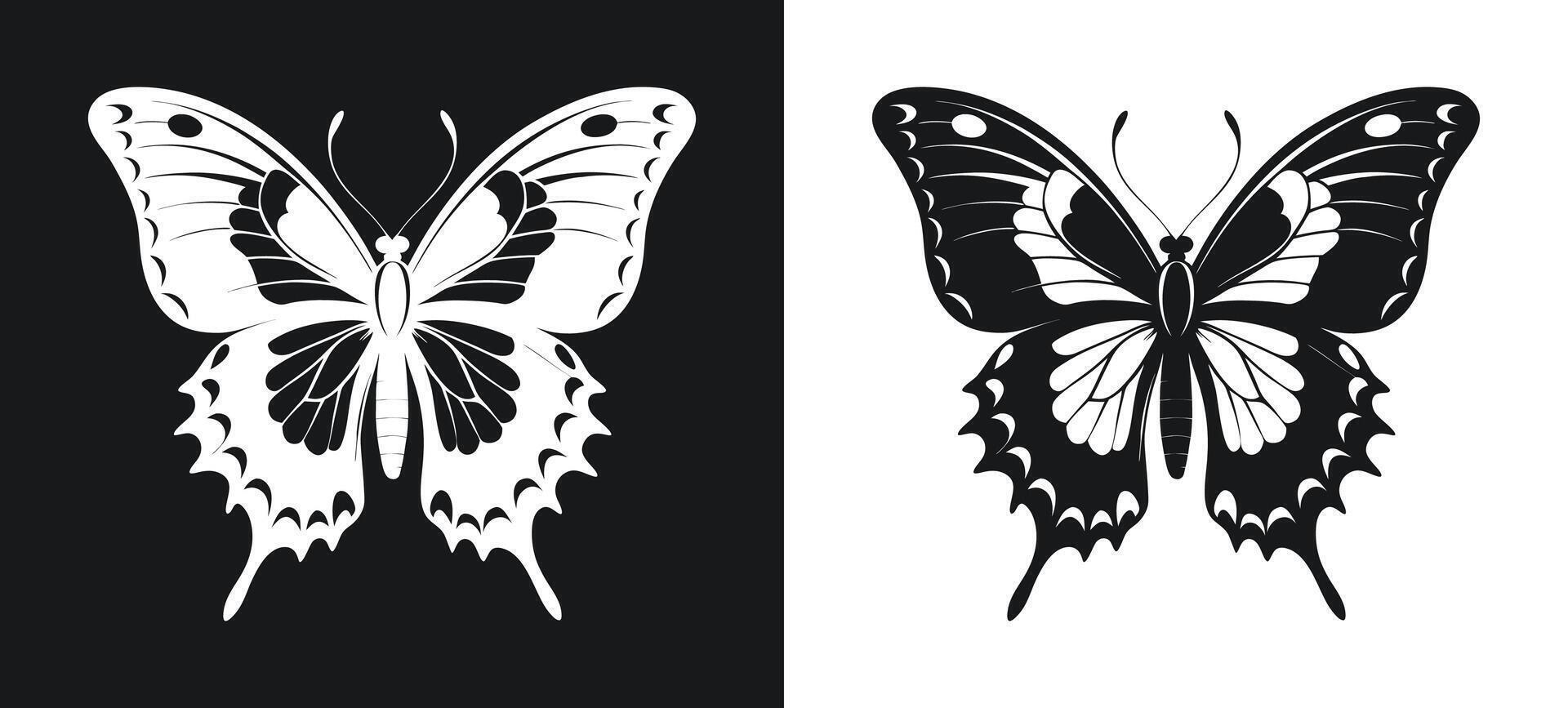Pipevine Swallowtail Butterfly Resting on a Flower vector