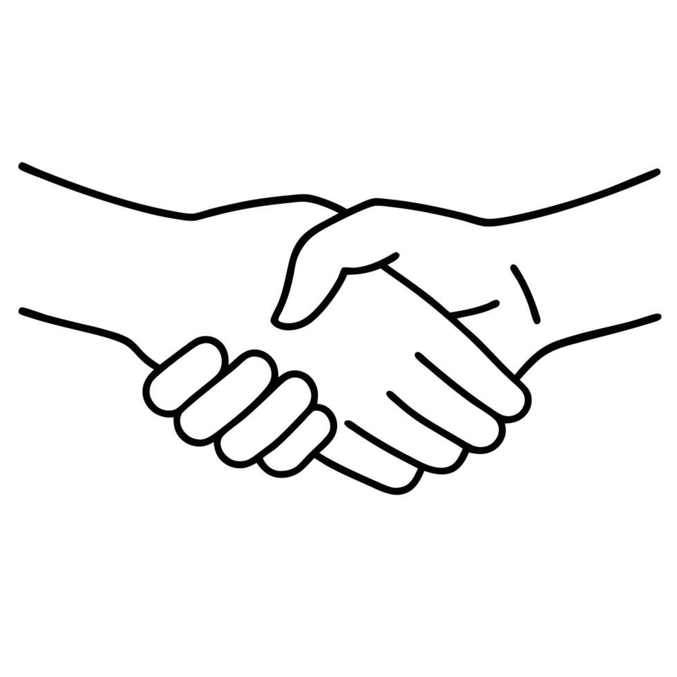 Two Hands Holding Gentle Gesture Art vector
