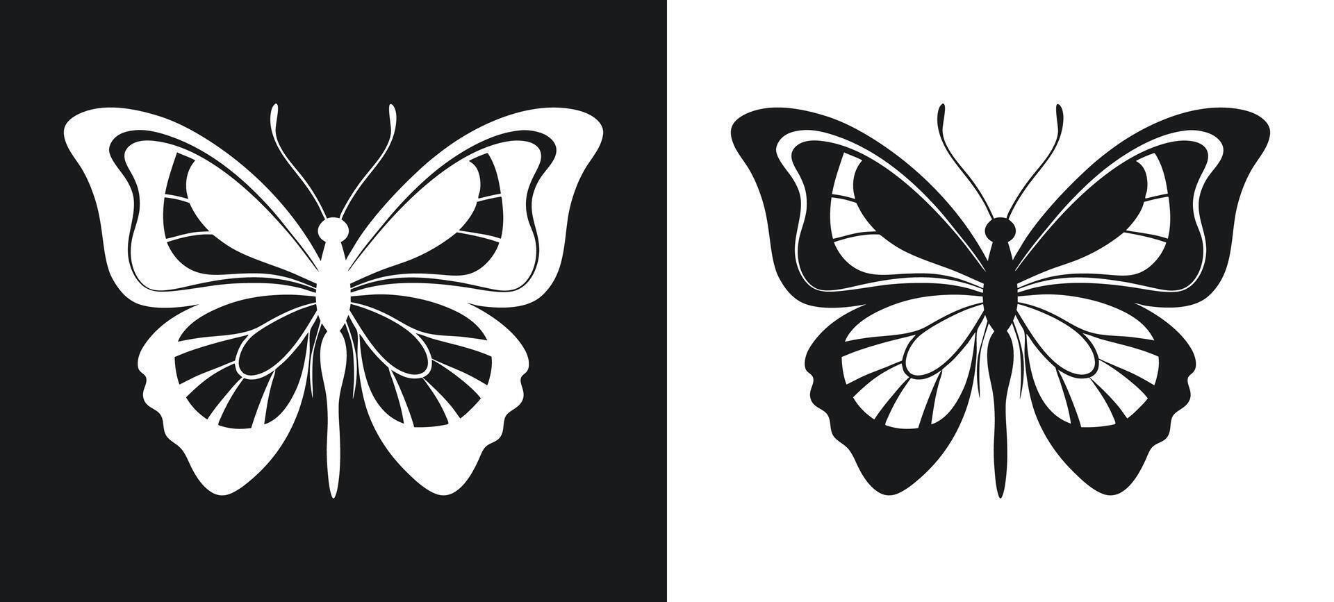 Question Mark Butterfly on a Flower vector