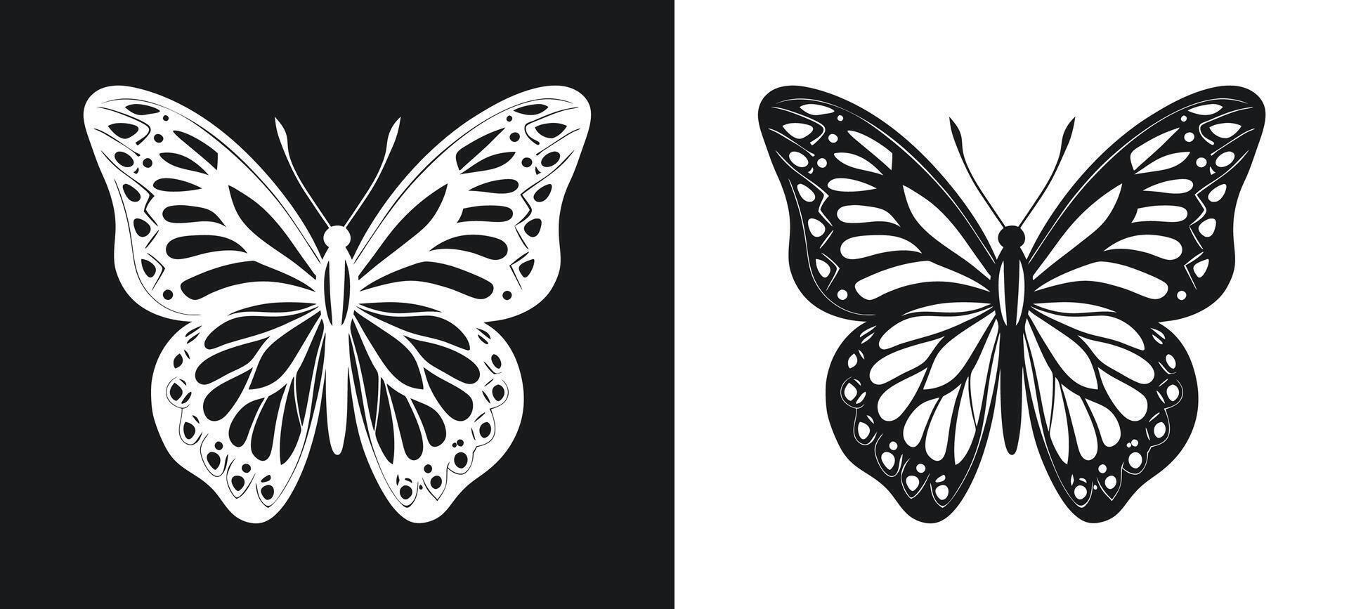 Viceroy Butterfly with Vibrant Orange and Black Wings vector