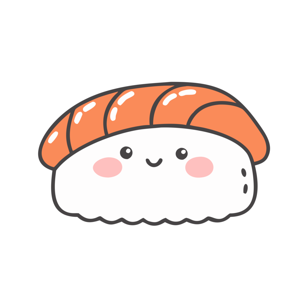 Sushi sticker - kawaii sushi png
