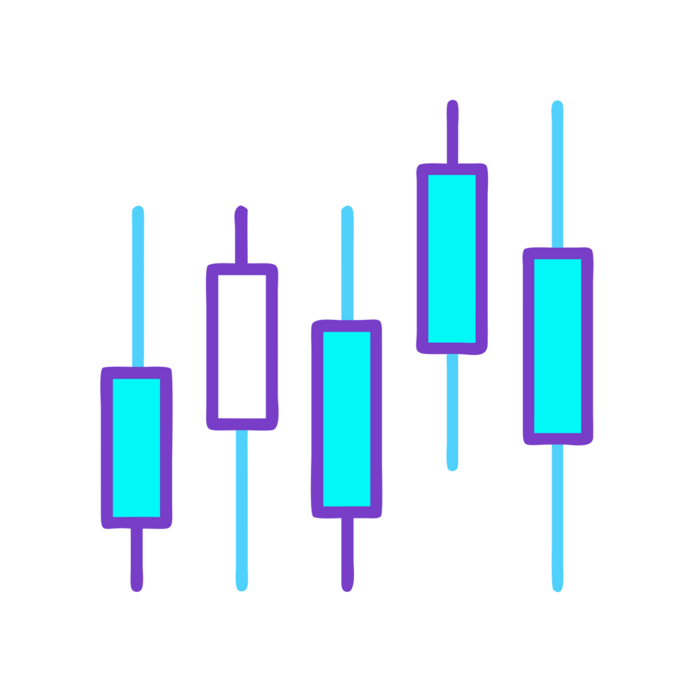 Stock market analysis candlestick patterns financial district infographic digital environment aesthetic viewpoint investment concept png