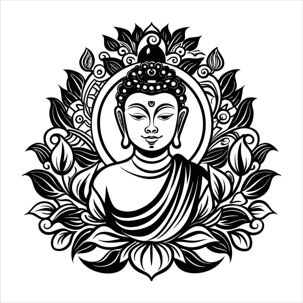 Buddha Lotus Images vector