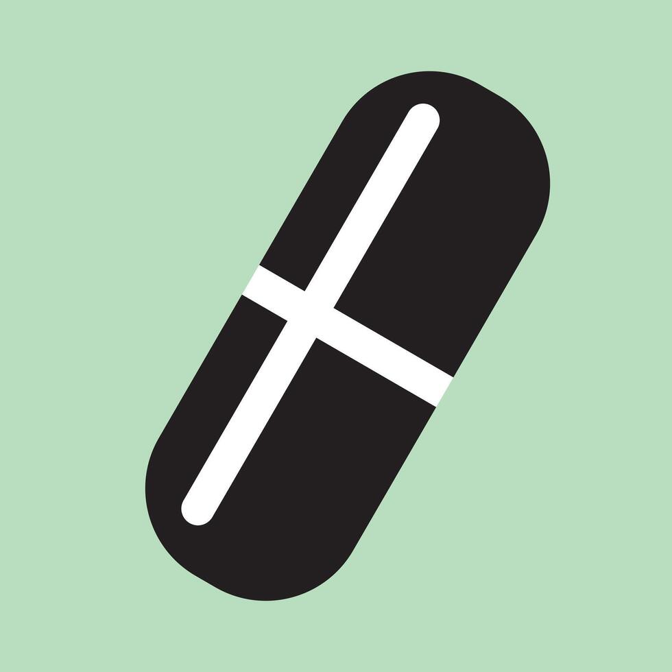 Pill icon symbol. vector