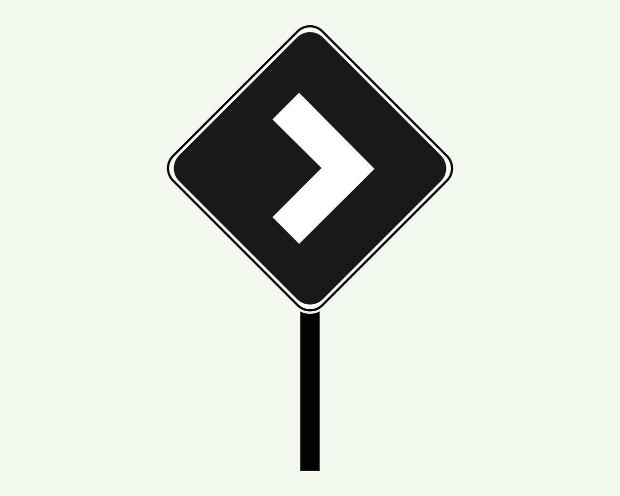 Way direction arrow sign. Road navigation arrow. vector