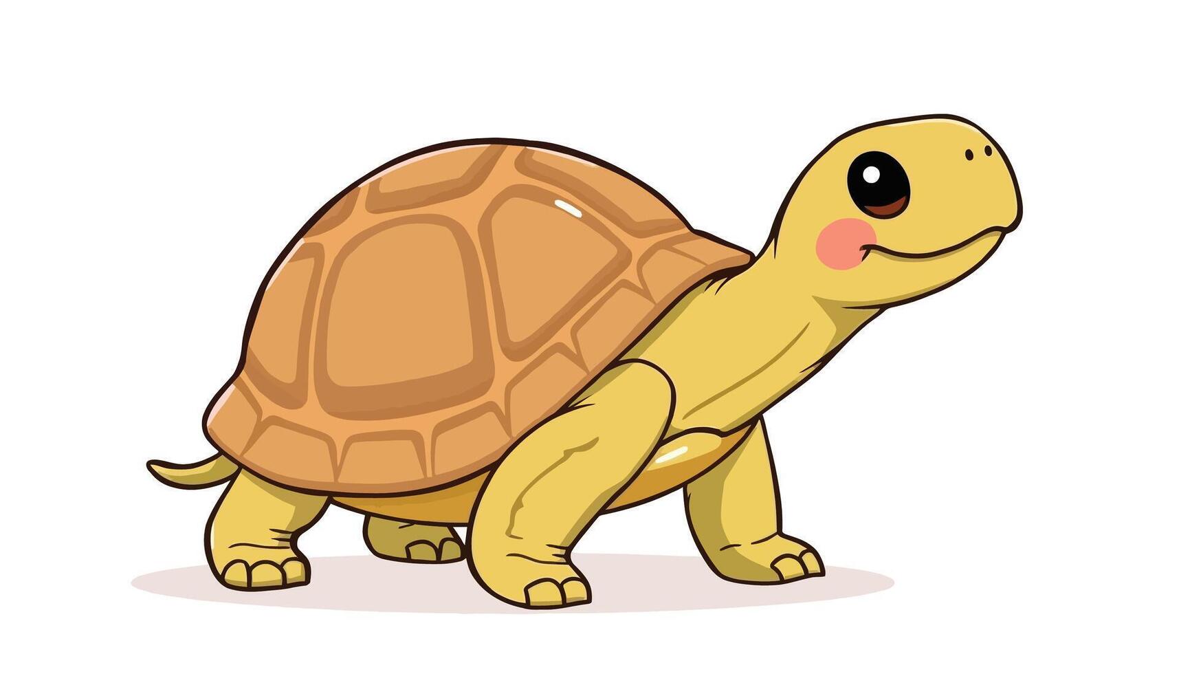 Cartoon Turtle Illustration Whimsical and Adorable Design vector