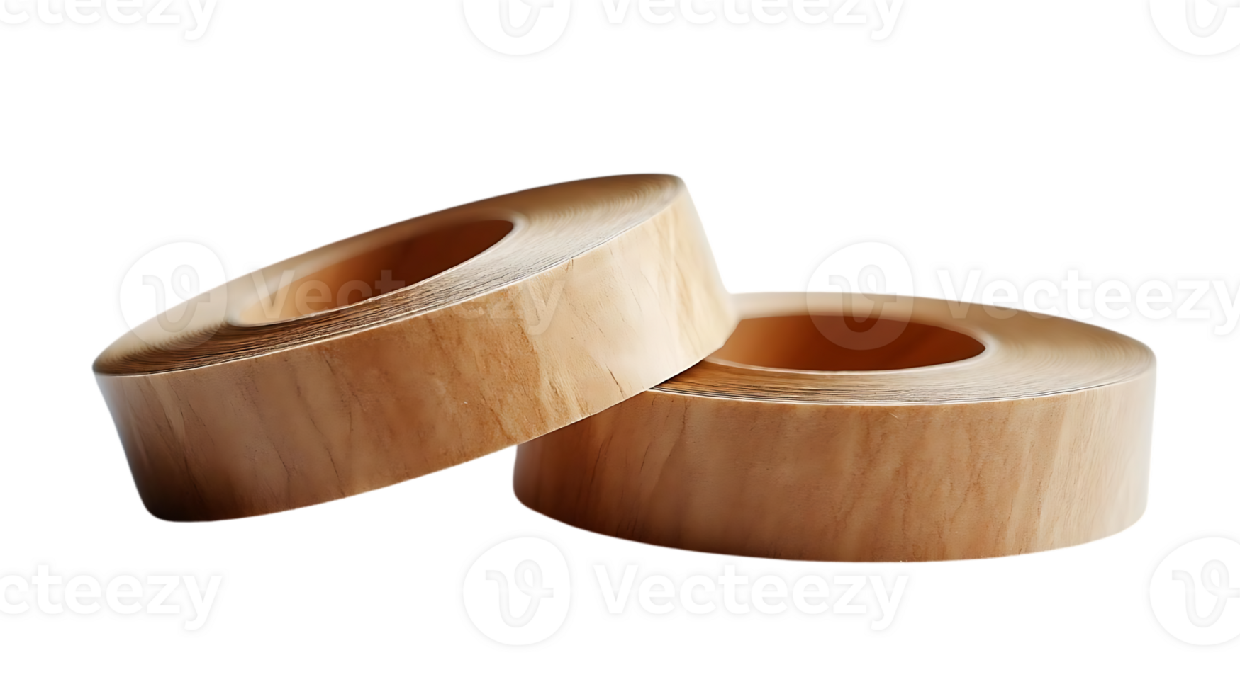 Create Stunning Designs with Wood Veneer Rolls, a Transparent Background Resource. png