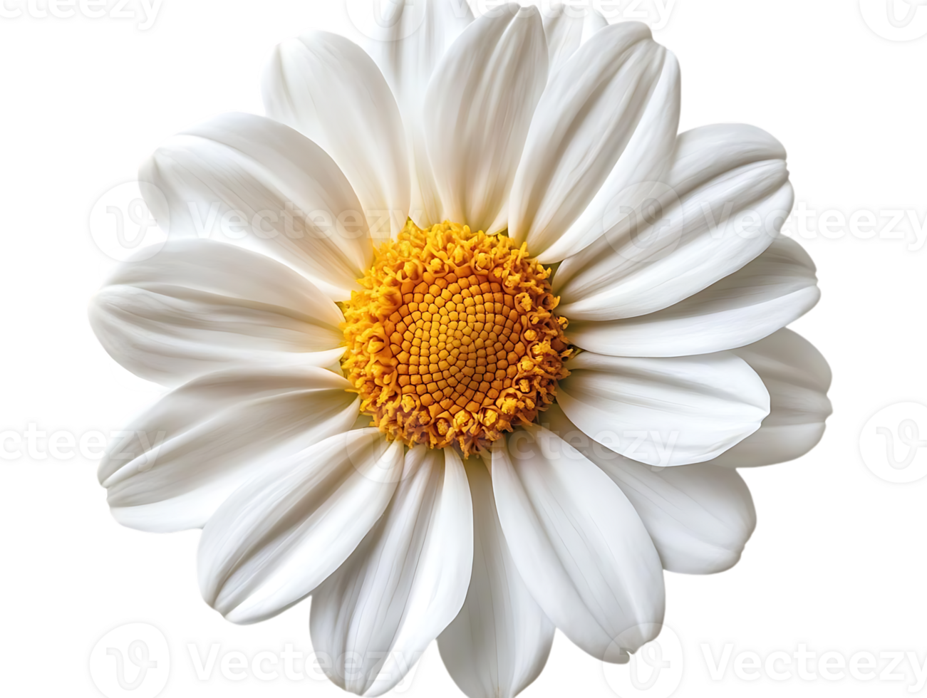 White Daisy Flower with Transparent Background Image png