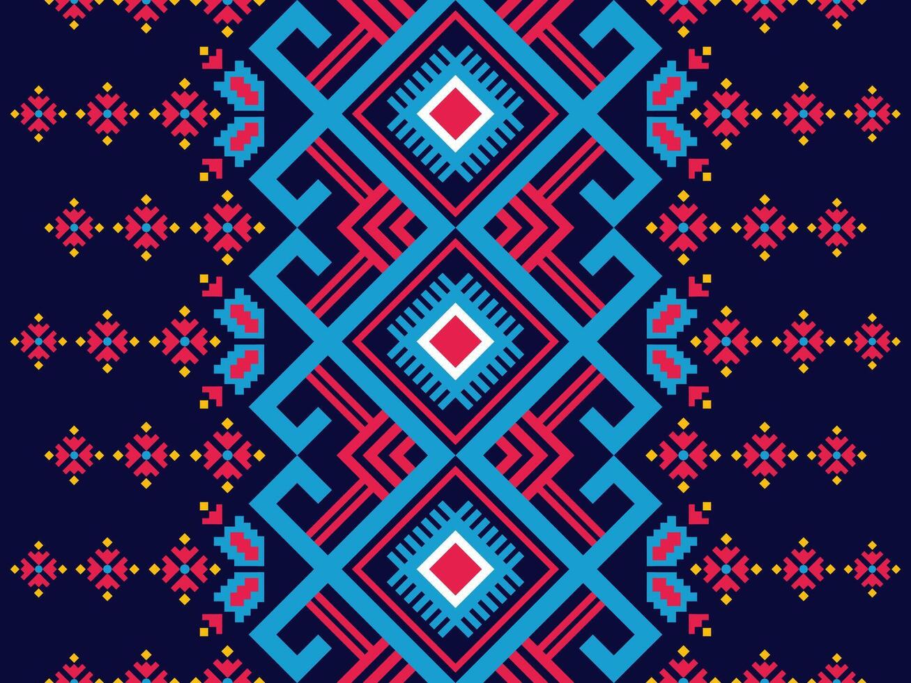 Abstract geometric pattern design. ornament, decoration, textile, geometry, native Indian American, Navajo, Aztec, ethnic, boho, traditional, background, wallpaper, wrapping, embroidery, carpet vector