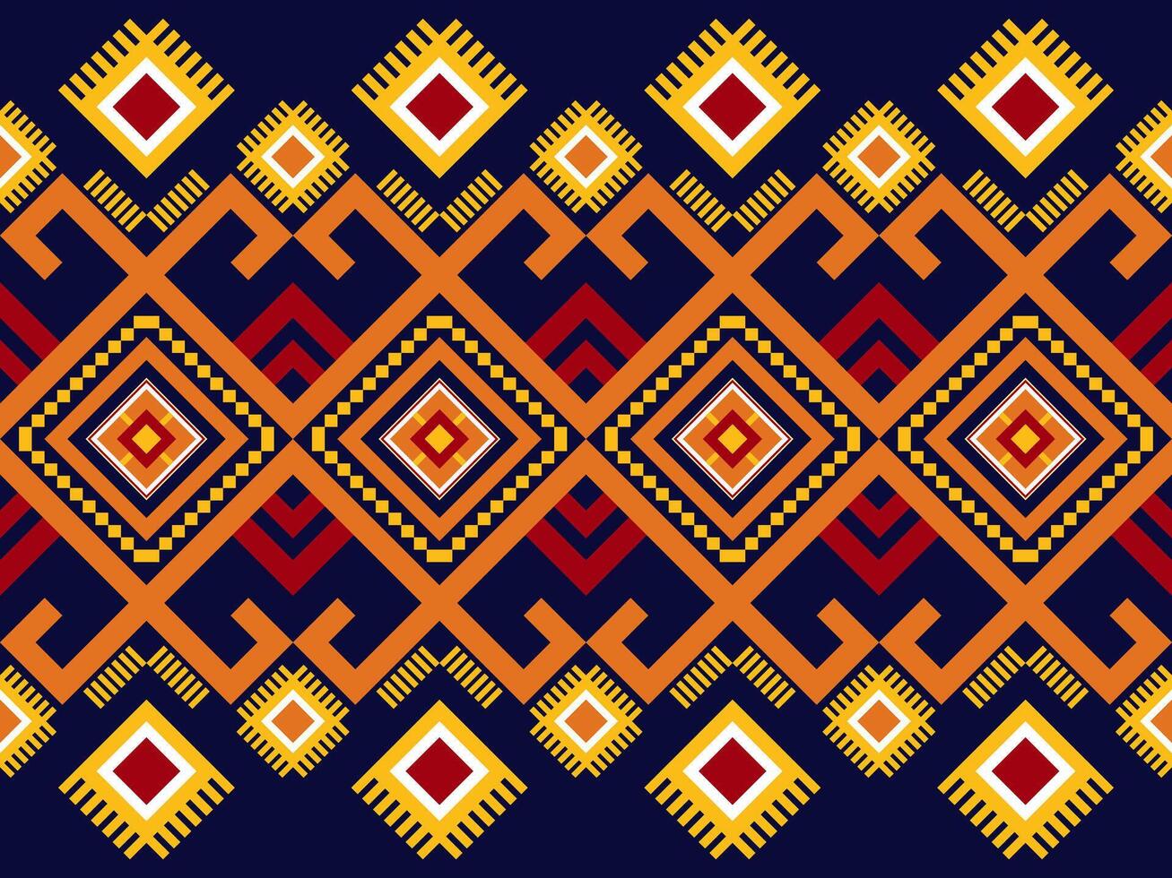Abstract geometric pattern design. ornament, decoration, textile, geometry, native Indian American, Navajo, Aztec, ethnic, boho, traditional, background, wallpaper, wrapping, embroidery, carpet vector