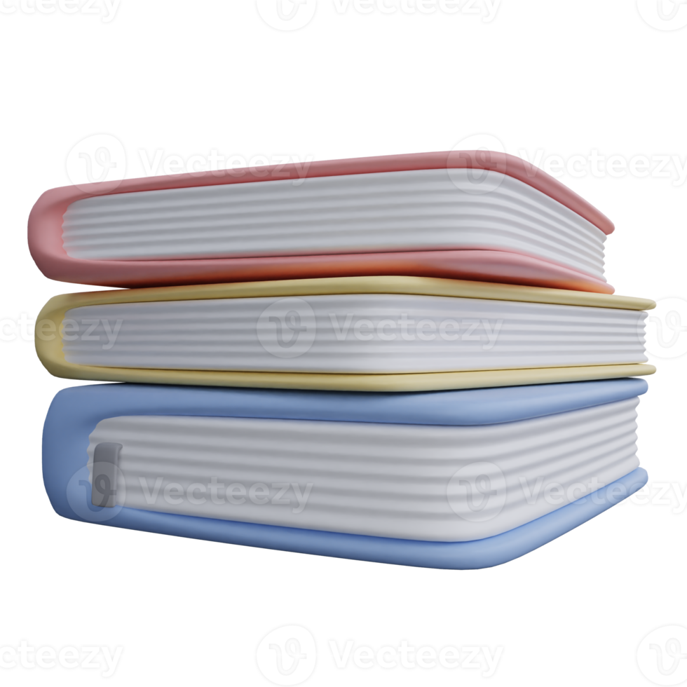 Stack of books reading png