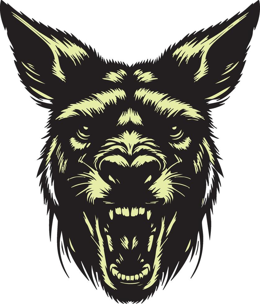 Powerful Kangaroo with Furious Expression vector