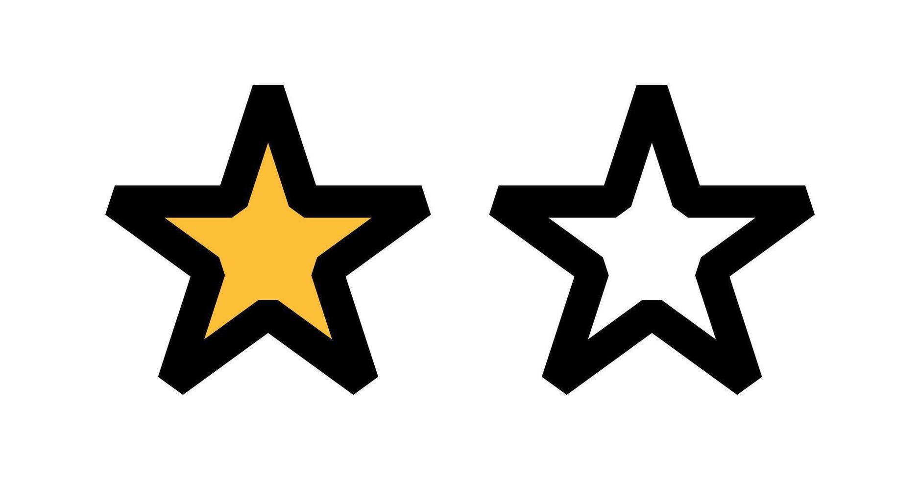 star icon set vector