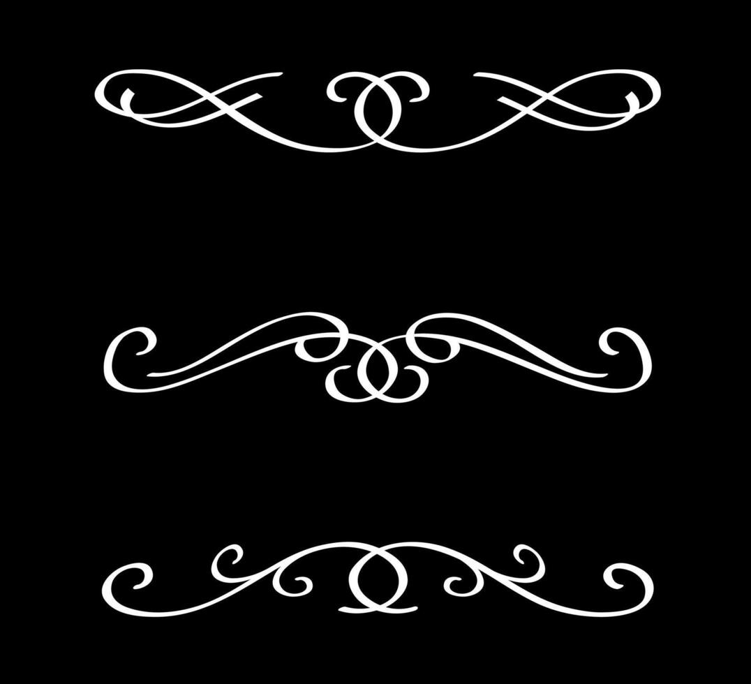 Wedding decorative elements on white colour vector
