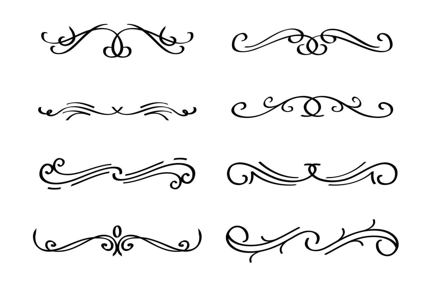 Divider ornament on black colour vector